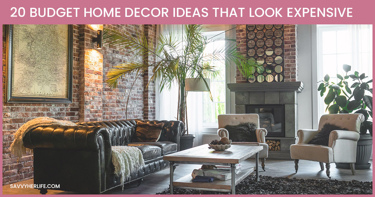 Cozy living room with budget home decor ideas that look expensive